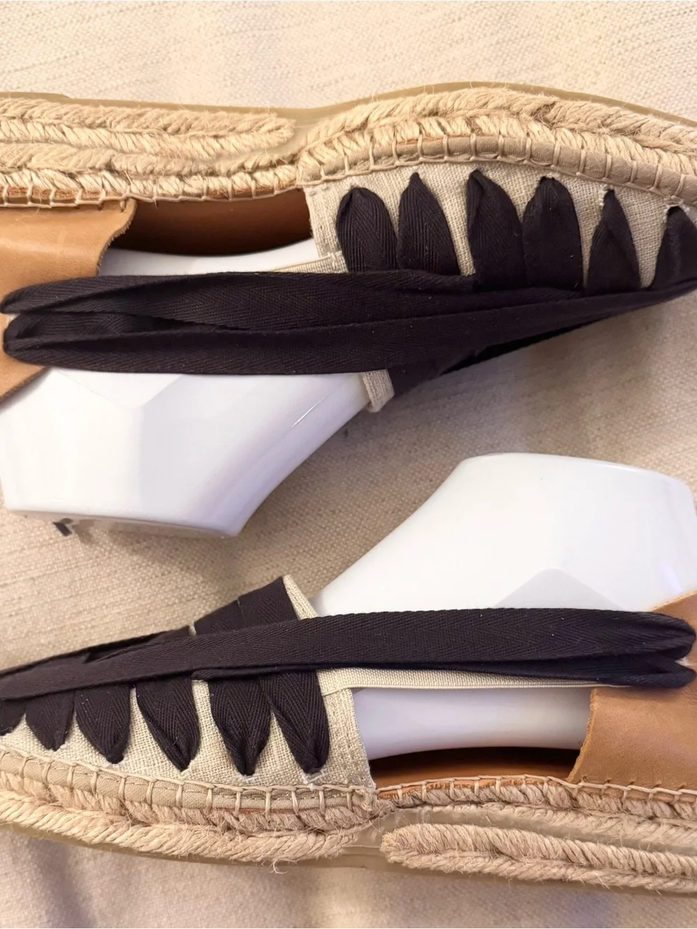 Naguisa Soc Ribbon Espadrille in Navy EU 41 US 8.5 Made in Spain